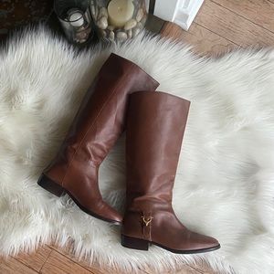 Etienne Aigner Versatile Leather Riding Boots